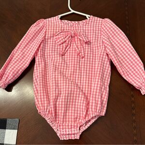Pink & White Gingham Blouse